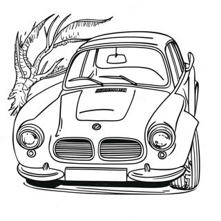 Klassisches BMW Auto Ausmalbild | BMW Ausmalbild