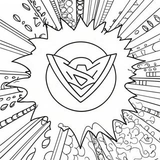 Superhelden-Logo Ausmalbild | Superhelden-Logo Ausmalbild