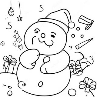 Weihnachts-Danke Ausmalbild | Weihnachts Dankeschön Ausmalbild