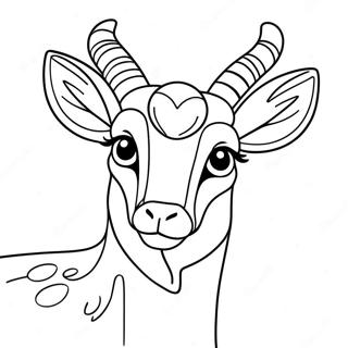 Antilope Ausmalbild | Antilope Ausmalbild