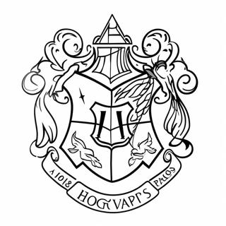 Hogwarts-Wappen Ausmalbild | Hogwarts-Wappen Ausmalbild