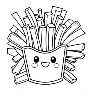 Pommes Frites Ausmalbild | Pommes Frites Ausmalbild