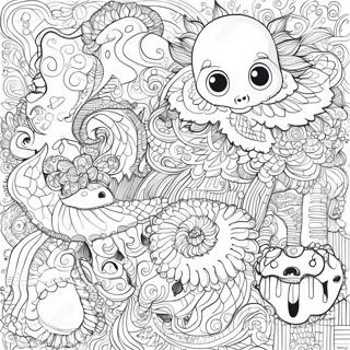 Mythomorphia komplizierte Muster Ausmalbild | Mythomorphia Ausmalbild