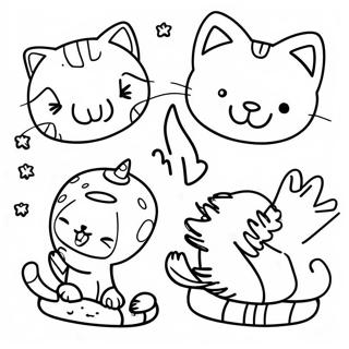 Abenteuerliches Kid-E-Cats Ausmalbild | Kid-E-Cats Ausmalbild