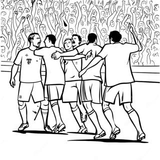 Bayern München Spieler in Aktion Ausmalbild | Bayern München Ausmalbild