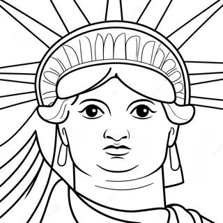 Freiheitsstatue Ausmalbild | New York Ausmalbild