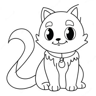 Anime Furry Charakter Ausmalbild | Anime Furry Ausmalbild