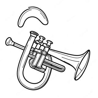 Trumpet Ausmalbild | Trompete Ausmalbild