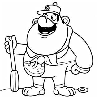 Lustiger Onkel Opa Ausmalbild | Onkel Opa Ausmalbild