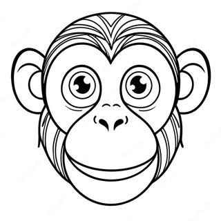 Affengesicht Ausmalbild | Affengesicht Ausmalbild