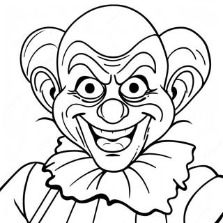 Killer Klowns Ausmalbild | Killer Clowns Ausmalbild