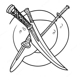 Katana Ausmalbild | Katana Ausmalbild