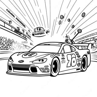 Kyle Busch Rennwagen Ausmalbild | Kyle Busch Ausmalbild