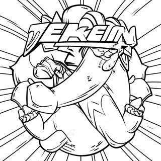 Tekken Logo Ausmalbild | Tekken Ausmalbild