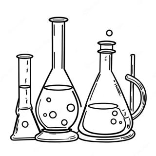 Chemielabor Ausmalbild | Chemie Ausmalbild