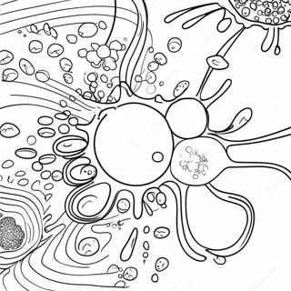 Bunte chemische Reaktionen Ausmalbild | Chemie Ausmalbild