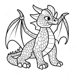 Kristalldrache Ausmalbild | Kristall Drache Ausmalbild
