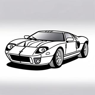 Ford GT Ausmalbild | Ford GT Ausmalbild