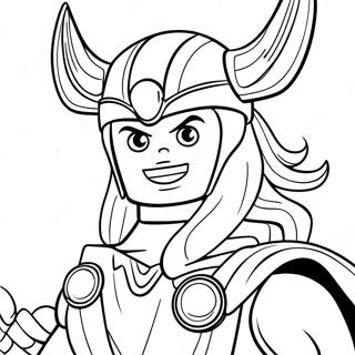 Lego Thor Ausmalbild | Lego Thor Ausmalbild