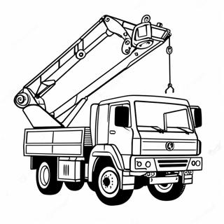Kranwagen Ausmalbild | Kranwagen Ausmalbild