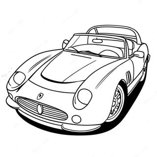 Roter Ferrari Sportwagen Ausmalbild | Ferrari Ausmalbild