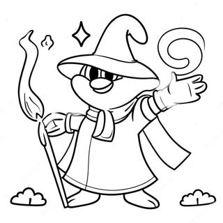 Ralsei mit magischen Kräften Ausmalbild | Deltarune Ausmalbild