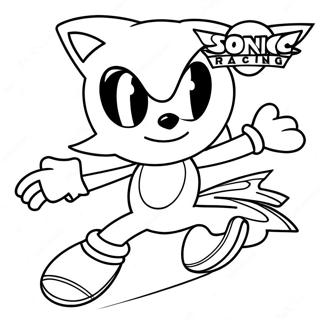 Team Sonic Racing Logo Ausmalbild | Team Sonic Racing Ausmalbild