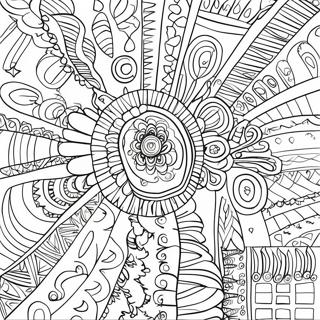 Traditionelle Ojibwe Muster Ausmalbild | Ojibwe Ausmalbild