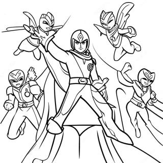 Spirit Rangers Ausmalbild | Geist Ranger Ausmalbild