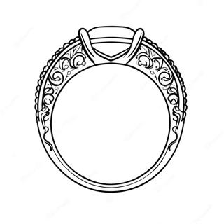Einfaches Ring Ausmalbild | Ring Ausmalbild