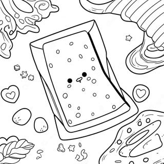 Pop Tart Ausmalbild | Pop Tart Ausmalbild