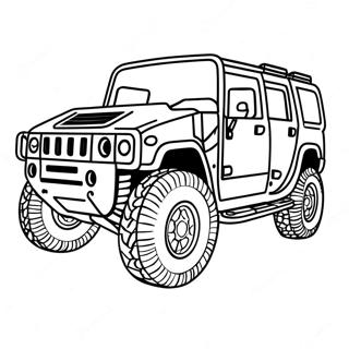 Hummer Ausmalbild | Hummer Ausmalbild