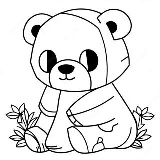 Minecraft Panda Ausmalbild | Minecraft Panda Ausmalbild