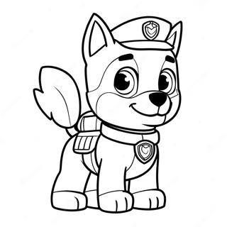 Tracker Paw Patrol Ausmalbild | Tracker Paw Patrol Ausmalbild