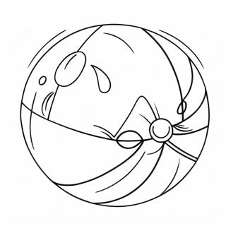 Strandball Ausmalbild | Strandball Ausmalbild