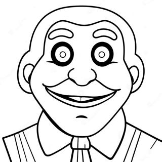 Gruselige Billy die Puppe Ausmalbild | Billy die Puppe Ausmalbild