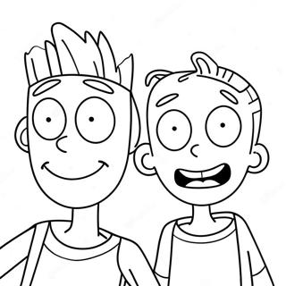 Ed Edd n Eddy Lustige Gesichter Ausmalbild | Ed Edd n Eddy Ausmalbild