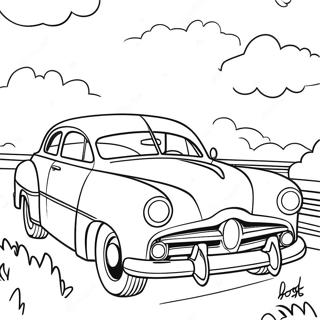 Doc Hudson Klassiker Ausmalbild | Doc Hudson Ausmalbild