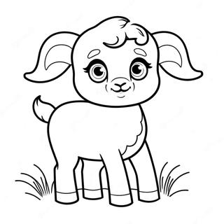 Niedlicher Baby-Widder Ausmalbild | Widder Ausmalbild