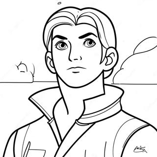 Jim Hawkins Abenteuerliches Ausmalbild | Treasure Planet Ausmalbild