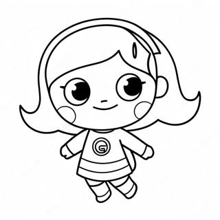 WordGirl Ausmalbild | Wortmädchen Ausmalbild