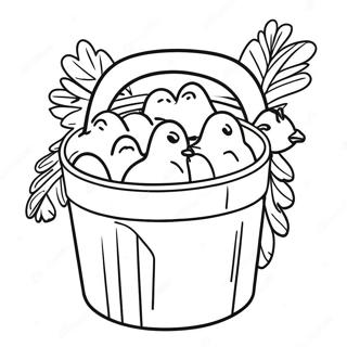 KFC Eimer mit Hühnchen Ausmalbild | KFC Ausmalbild