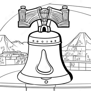 Liberty Bell Ausmalbild | Philadelphia Ausmalbild