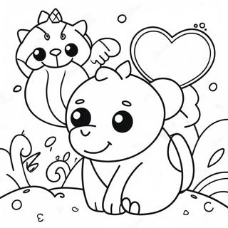 Bunte Britto Tiere Ausmalbild | Britto Ausmalbild