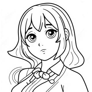 Yandere Simulator Charakter Ausmalbild | Yandere Simulator Ausmalbild