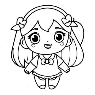 Yandere Simulator Chibi Ausmalbild | Yandere Simulator Ausmalbild