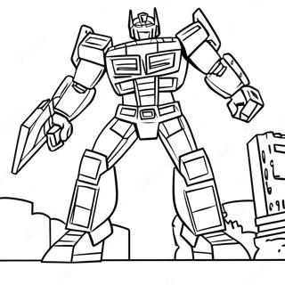 Transformers Barricade Ausmalbild | Transformers Barricade Ausmalbild
