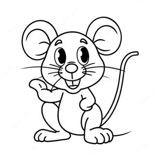 Verspielte Jerry Maus Ausmalbild | Jerry Maus Ausmalbild