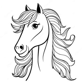 Friesisches Pferd Ausmalbild | Friesisches Pferd Ausmalbild