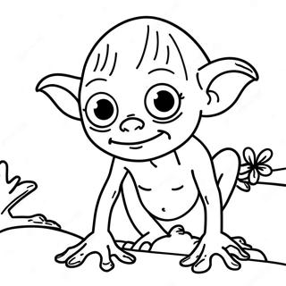 Gollum Ausmalbild | Gollum Ausmalbild